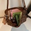 Leopard Print Tote Bag Women's Large Capacity Retro Shoulder Bag Multi-Functional Backpack