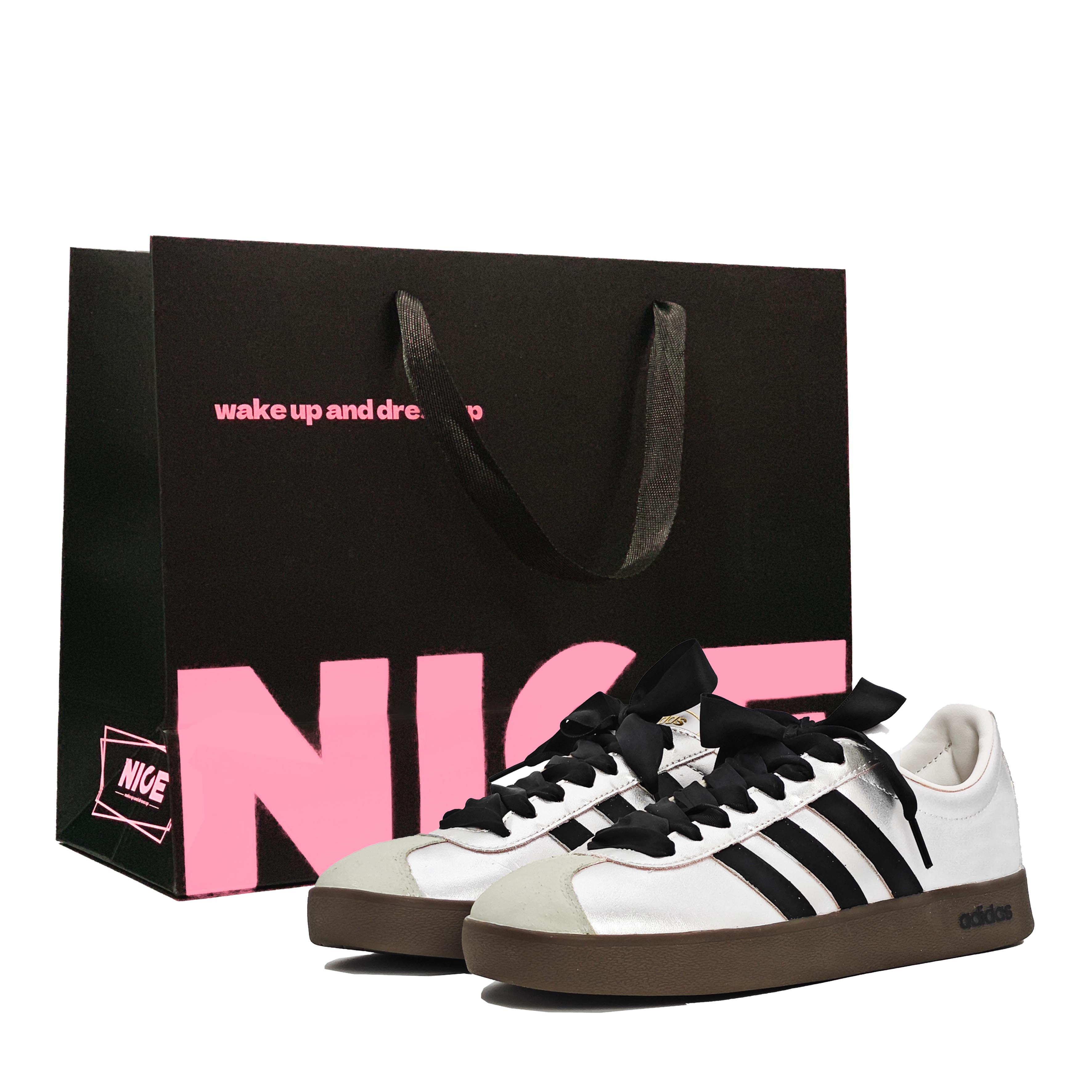 

Adidas Neo VL Court 2.0 Galaxy Black Box Slip Resistant Low top Skateboard Shoes Unisex Silver ID6015(Team433-SBOX) 36