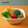 Double-Layer Plastic Fruit & Vegetable Drain Basket
