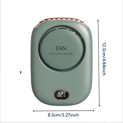 New Mini Portable Fan Portable Rechargeable Bladeless Turbo Ultra Quiet Student Hand Held Fan Outdoor Sports Travel