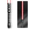 YDD Ghost Premium Force FX Black Series Lightsaber with LED Light and Metal Aluminum Handle, Suitable for Adults, Realistic Dueling (Red)