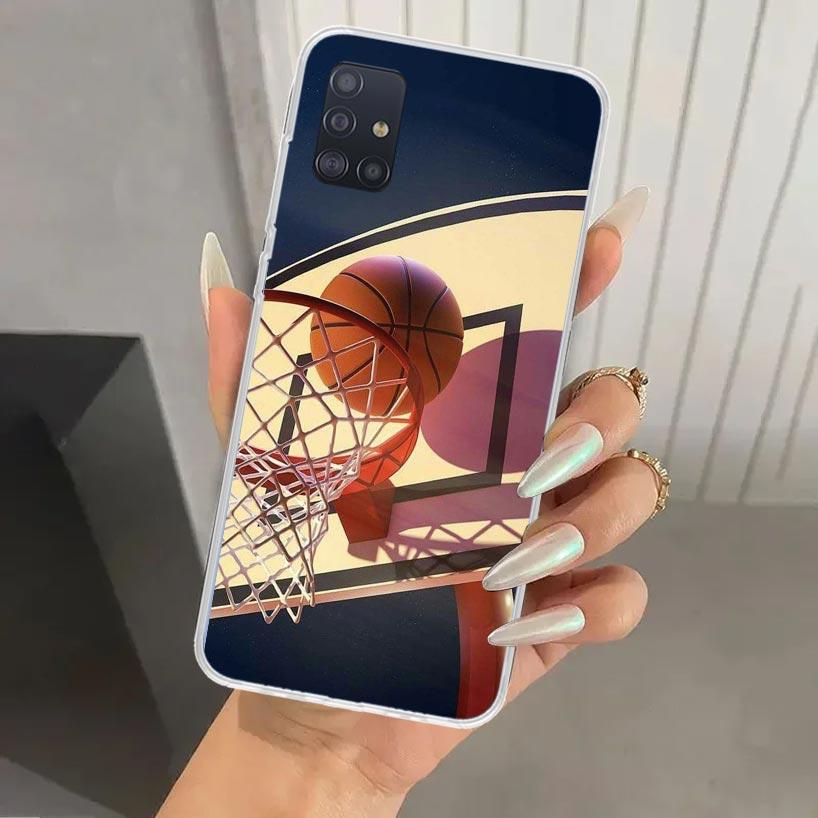 Basketball Basket Sports Phone Case for Samsung Galaxy A52 A32 A22 A12 A02S A50S A30S A10S Note 20 Ultra 10 Plus S10 A31 A20 A71