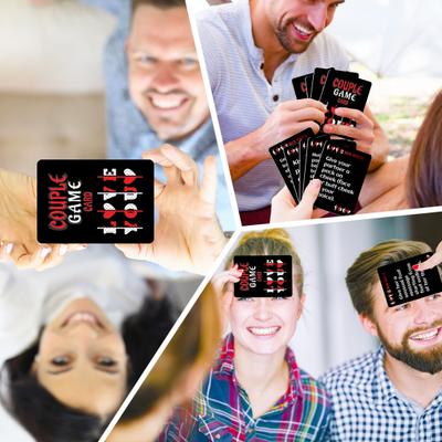 50Pcs/Box Couple Interactive Card Game Date Night Party Adults Relationship Building Conversation Cards Board Game Anniversary Valentine's Day Gift