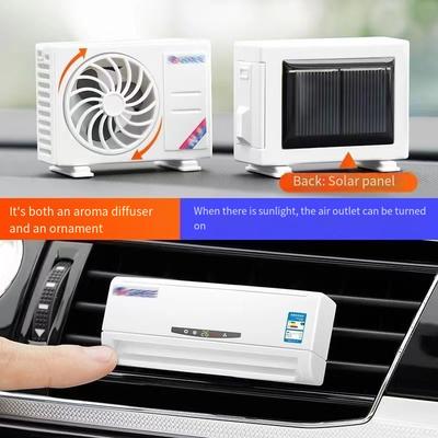 2Pcs/set Solar Car Aromatherapy Trend Fixed Automatic Peculiar Air Conditioner Modeling Cologne Lavender Extra Long Loose Fragrance