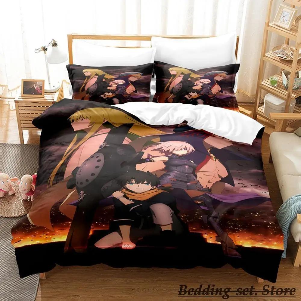

Modern Classic Fate Grand Order Size Bed Aldult Kid Bedroom Duvetcover Sets Anime parure de lit Single Twin Full Queen King Quilt Comforter (quilt)-EU Single(135*200cm)3pcs