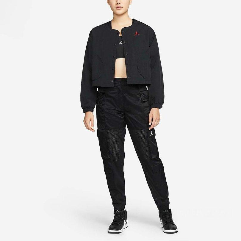 Jordan Jackets Women's Black Crew Neck Moderate Other DN4417-010