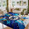Chelsea FC Design Crystal Velvet Rug Soft Decorative Mat for Bedroom Entrance