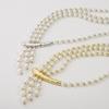 Lock Bone Chain Multi-Layer Pearl Necklace Minimalis Elegant Zinc Zinc Alloy Pearl Necklace  Gift
