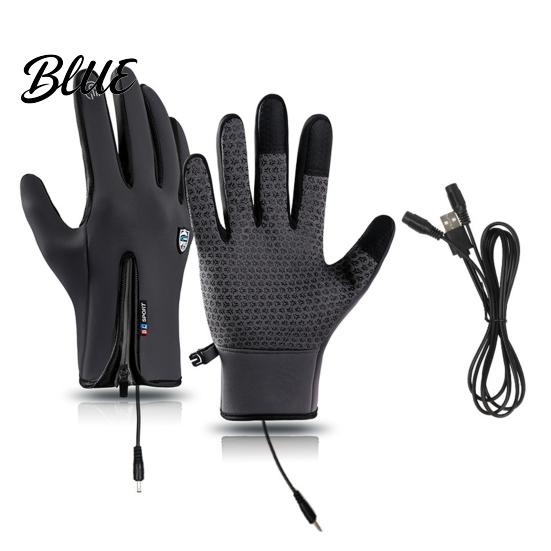 Thermisch isolierte Handschuhe Bildschirm Elektrisch Wiederaufladbar Hand Männer Frauen Wasserdicht Beheizt Wärmer Touch für Skifahren