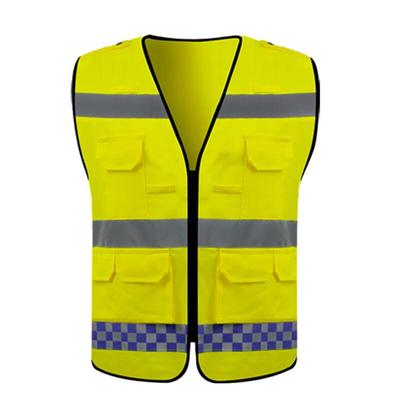 High-Visibility Multi-Pocket Reflective Safety Vest