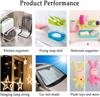10Pcs 20/30/40mm Transparent Mushroom Head Sucker PVC Fish Tank Glass Sucker Perforated Clear Suction Cups Window Decor