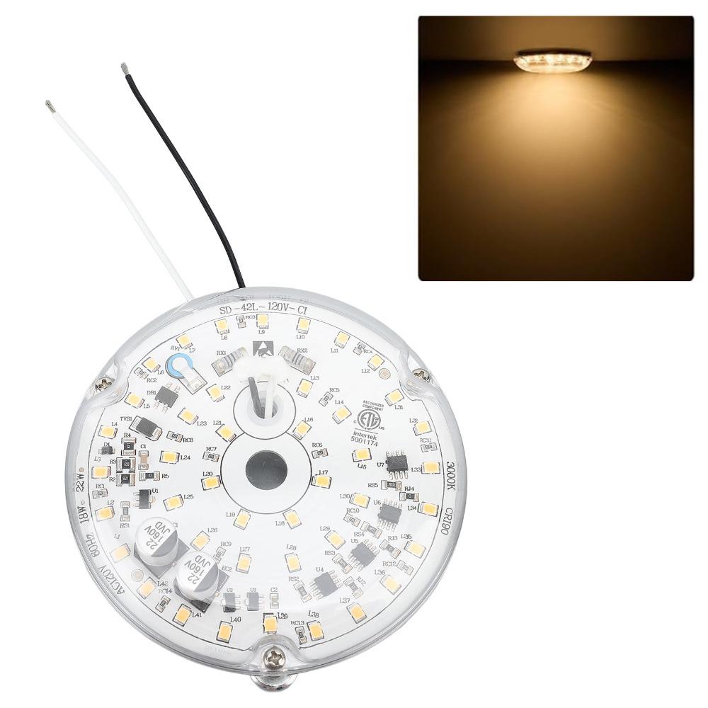 Aluminum Ceiling Fan Light Kit 3.93 Inch Fan Light Panel Universal Magnetic Mount Light Hallway