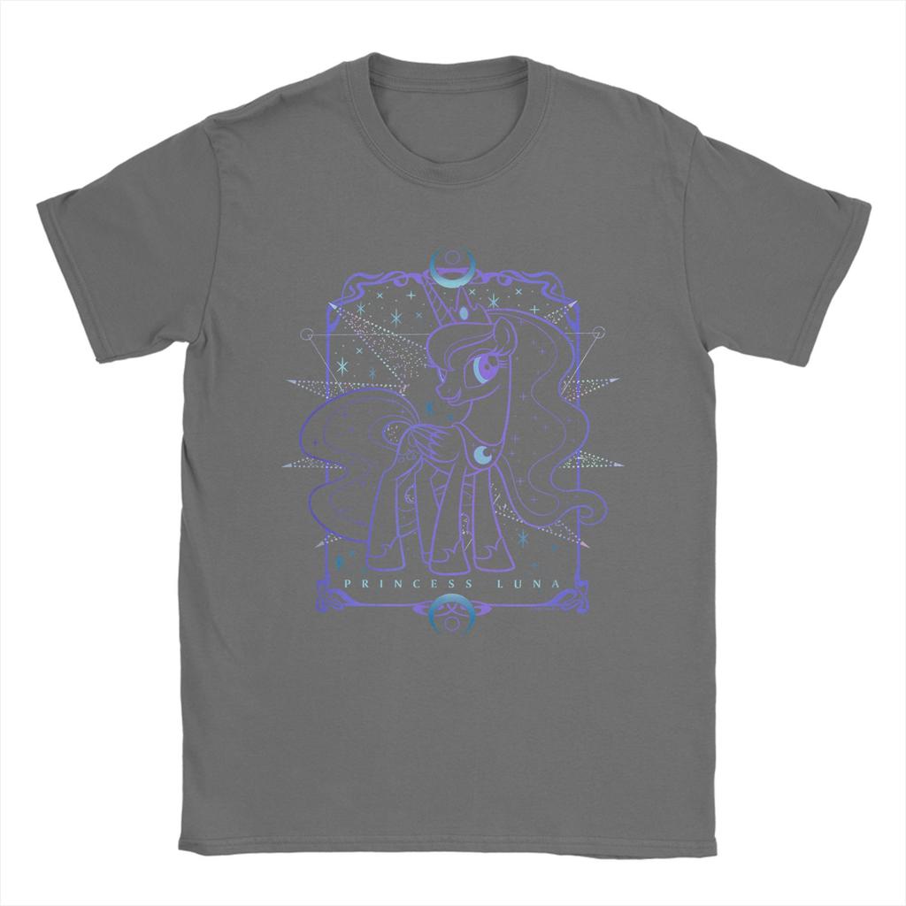 Men's Princess Luna MLP T Shirts  Cotton Clothing Vintage Short Sleeve Crewneck Tees 4XL 5XL 6XL T-Shirts