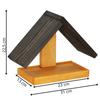 Maison de Nourriture pour Oiseaux - Springos - 31 x 13 x 22,5 cm - Bois Résistant aux Intempéries - Petit Oiseau