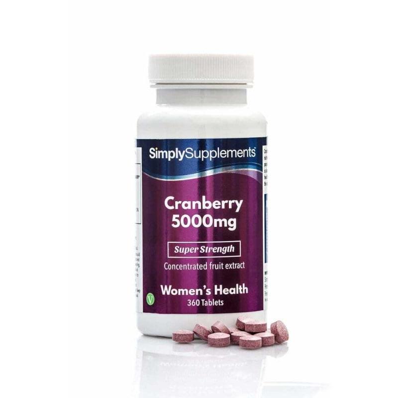 SimplySupplements Cranberry 5000 Mg, Women's Health 360 Tablets