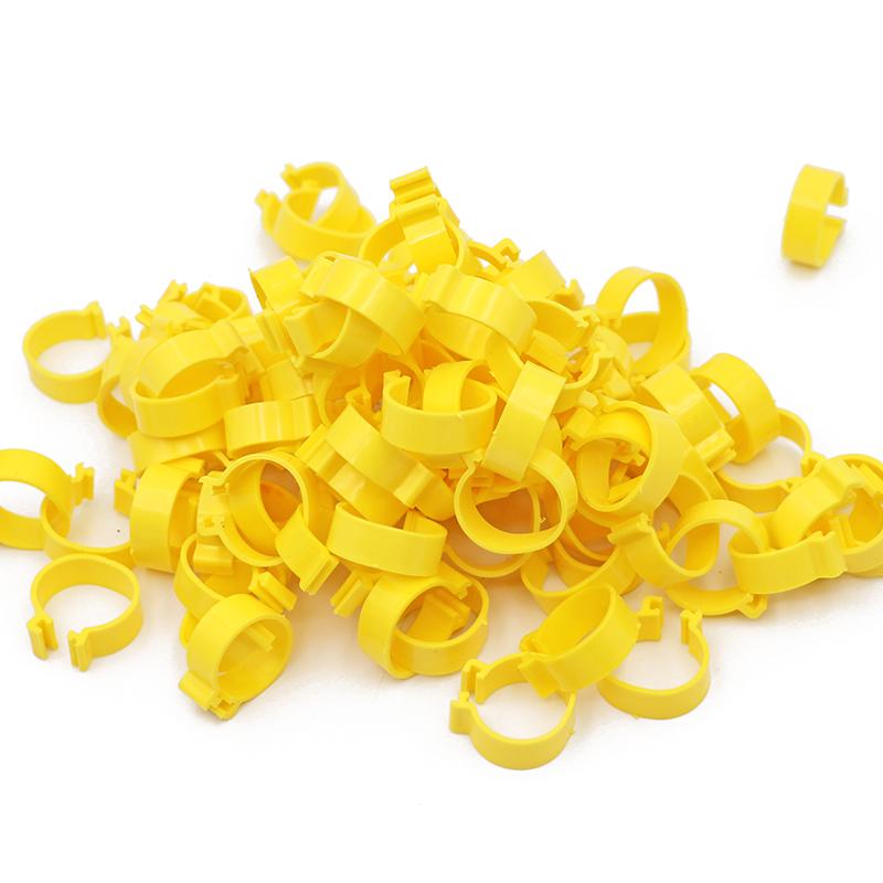 100 Pcs Chicken Foot Rings 6 Colors Poutry Duck Pigeon Geese Quail Bird Ring Carry tools Feeding Logo