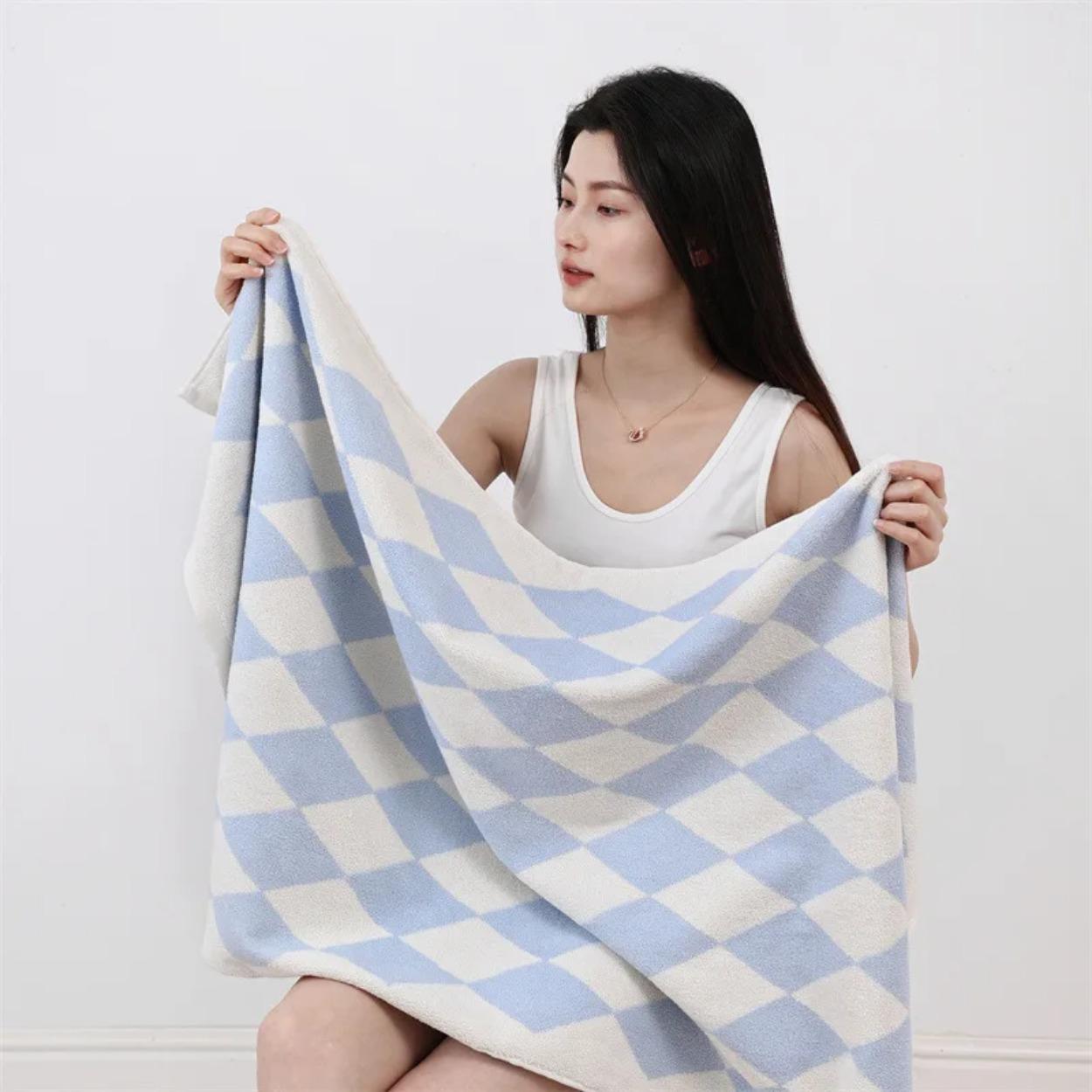 

Полотенце из двухцветного хлопкового гребня Retro Diamond, мягкое полотенце для лица из хлопка премиум-класса, впитывающее банное полотенце, детское полотенце для мытья рук, пляжное полотенце 34x76cm face towel