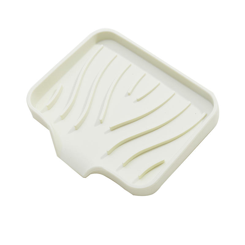 Confezione da 1 portasapone in silicone con scarico, cucina, bagno, vassoio antiscivolo per lavello, creativo, vassoio per sapone da tavolo per lavaggio, scolapiatti senza fori