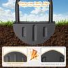 Tagliaerba con Manico a T Mezzaluna Dentato Bordatore Manuale Resistente all'Usura Rinforzato Giardinaggio per Fornitura Giardino di Casa