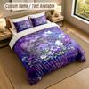 Butterfly Theme Personalized 3Pcs Bedding Set Custom Text & Name 1 Sheet 2 Pillowcases Household Bedding 1pc