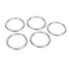 5Pcs 304 Grade Stainless Steel Round O Rings Multi Purpose Seamless Welding O Ring for Yoga Rings Hammock Sailing