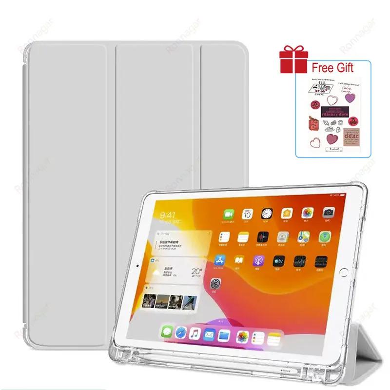 With Pencil Holder Case for iPad A16  Pro11 M4  Air11 M3 M2 iPad  Air5 4 10.9 10th 10.2 7 8 9th 5/6th   9.7 10.5