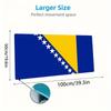 Bosnia Herzegovina Flag Large Size Mouse Pad Large Gaming Table Cushion Nonslip Laptop Tablet Big Mousepad Xxl Mat Mini Pc Playmat With Lock Edge