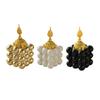 Golden Ceramic Cube Incense Burner Middle Eastern Arabian Festival Handheld Home Decor