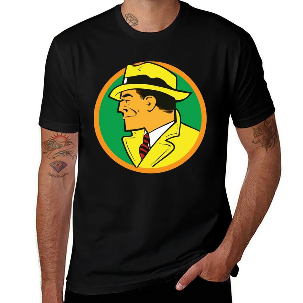 Dick Tracy T-shirt Casual Streetwear Kortärmad T-shirt