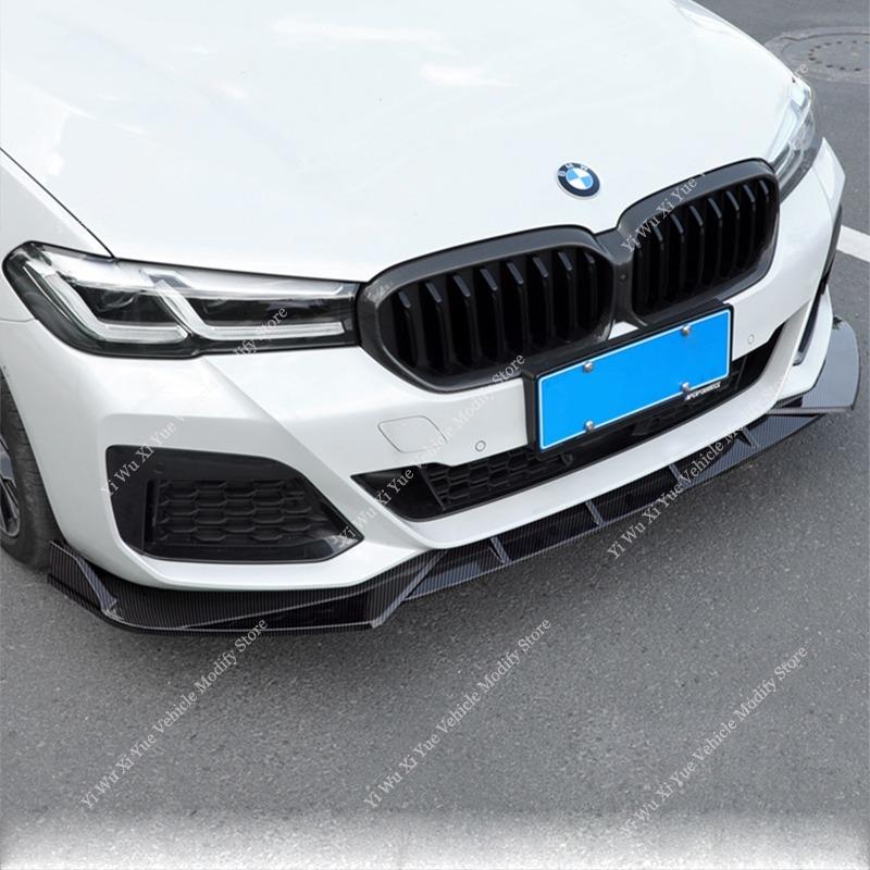 For BMW G30 LCI M Sport 2021-2023 Ccar Front Bumper Lip Spoiler Splitter Diffuser 520i 530i 540i Bumper Guard Cover Body Kit