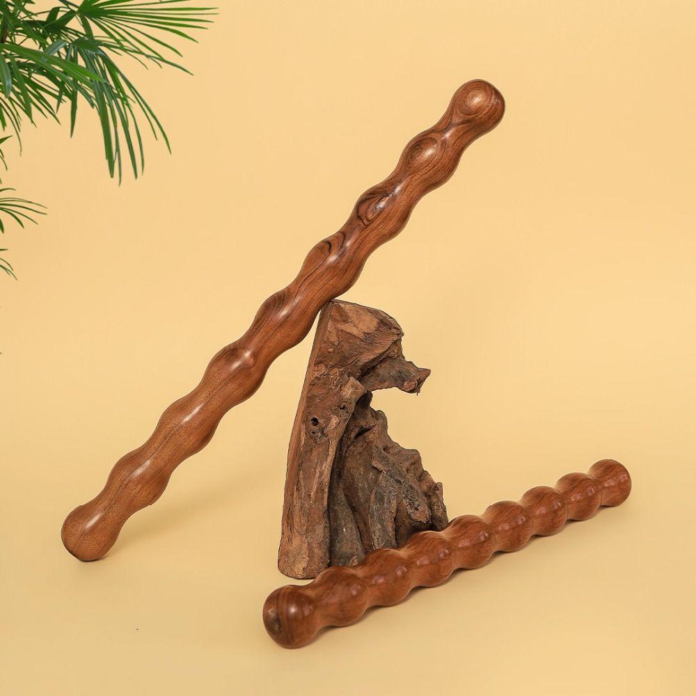 Body Shaping Chicken Wing Wood Massage Stick Relaxation Muscle Wooden Massage Roller Yoga