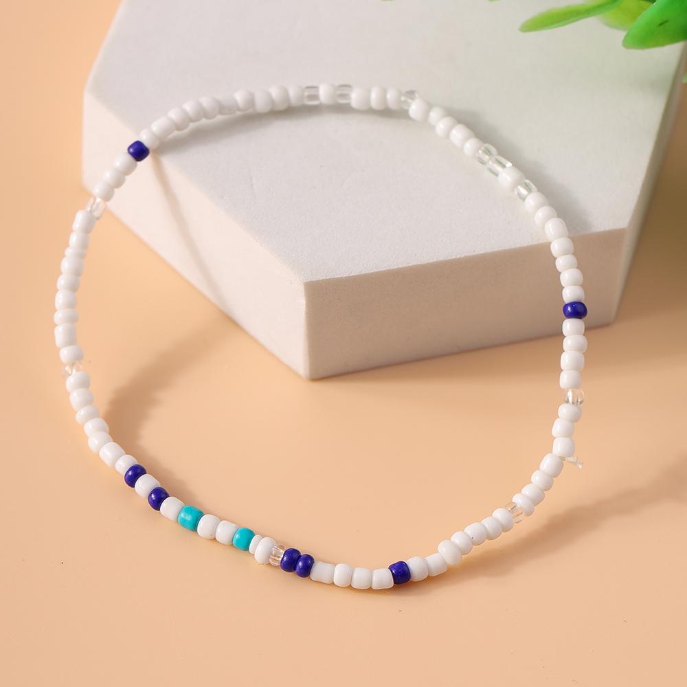 Bohemian Handmade Colorful Beads Anklet Summer Beach Beaded Ankle Bracelet Women Girls Holiday Jewelry Gifts