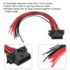 OBD2 16Pin Male Connector Extension Adapter Opening Female Cable Fits for Kia