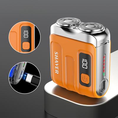 Electric Smart Shaver Home Digital Display Mini Dual Blade Travel Beard Trimmer Rechargeable Powerful Shaver Men's Gifts