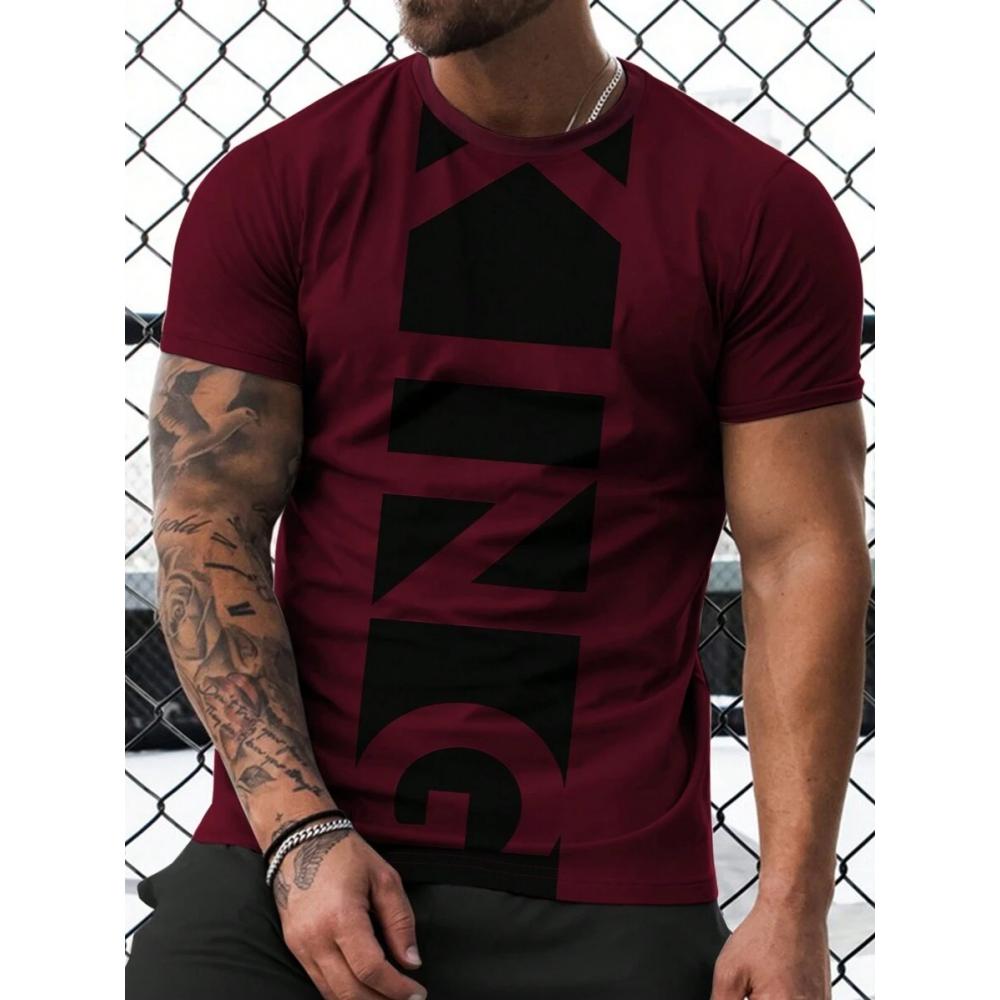 2025 3D Poker Printing Men's Fitness T-shirt Urban Fashion Men's Short-sleeved Top Summer Daily Casual Men's Short-sleeved Top