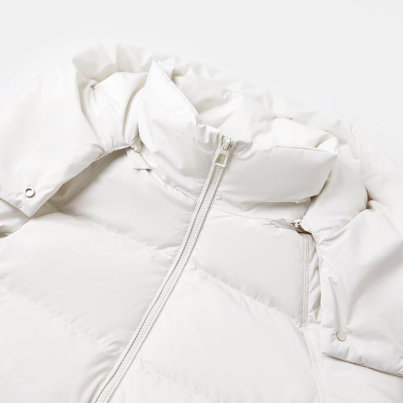 Qiusbuiyiren Dámská malá krátká péřová bunda s kapucí