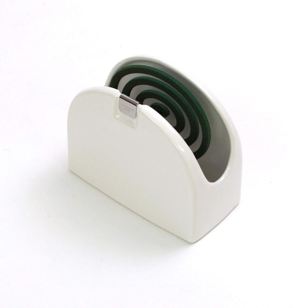 ZEROJAPAN Zero Japan Incense Holder Round Mosquito Coil Holder Mosquito Spear White WH Mino Ware Made in Japan C-02