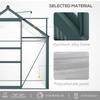 6 X 10ft Polycarbonate Greenhouse, Large Walk In Green House with Slide Door and Window, Garden Plants Grow House with Aluminium Frame and Foundation