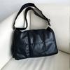 Women's quilted shoulder bag soft cotton pillow-shaped designer shoulder bags luxurious PU leather large bag fashion