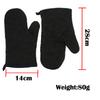 1PC New Portable Black Cotton Blend Thick Kitchen Baking Cook Insulated Padded Oven Gloves Mitt