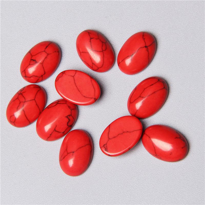 5pc Natural Stone Cabochon Oval Charm Egg Shape Flatback Stone Loose Cabochon for DIY Jewerly Ring Necklace Bracelet Accessories