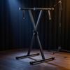 Cross-Shaped Frame Electronic Keyboard Stand Compact for Musicians
