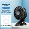 Usb Quiet Portable Desktop Fan With Clip Mount For Room Outdoors Activities Use