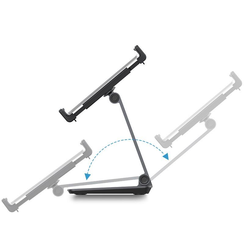 Aluminum Desktop Tablet Stand IPad IPhone Foldable Adjustable Holder Office Desk Home Workspace
