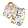 Children's Pure Cotton Home Wear Set Summer Boys and Girls Thin Seven-quarter Sleeve Pajamas Two Sets