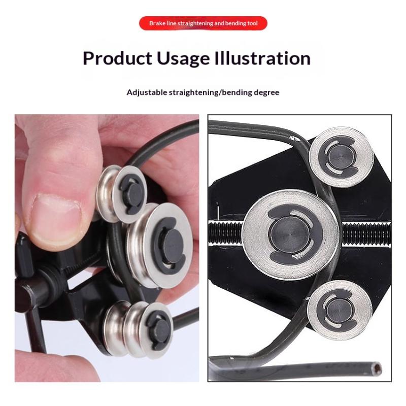 Brakes Tube Straightener Bender Carbon Steel Brake Line Straightening And Bending Tool For Car Motorcycle Pipework 1Pcs