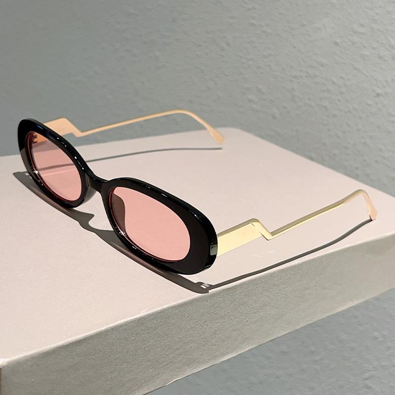 

Солнцезащитные очки JYL TS Защита от УФ Маленький эллипс Пластик/3605 B-3331 золотой мака