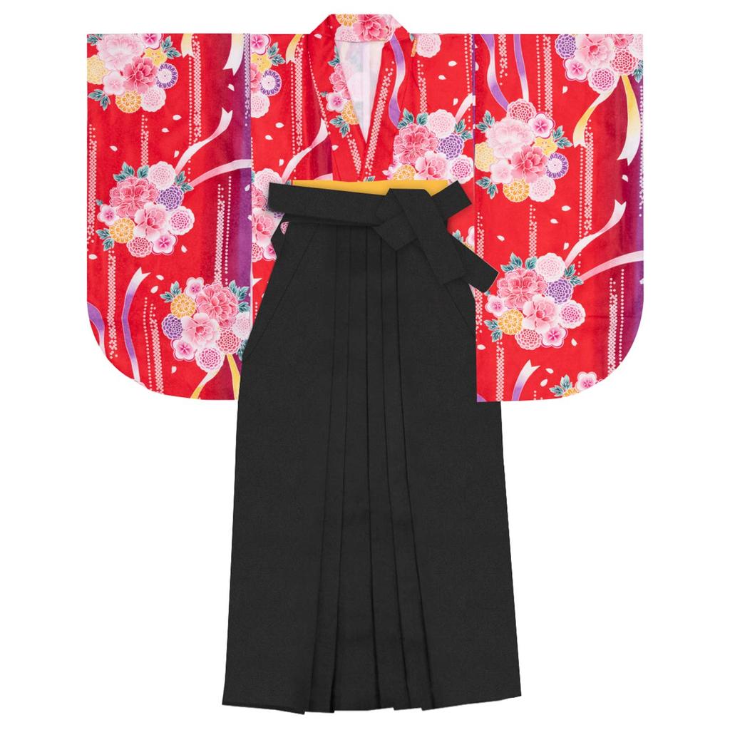 Hakama Graduation College Gorgeous B Hanara Hakama [KYOETSU] Set, Ceremony, Students, Women's, (20. Maishin, S)