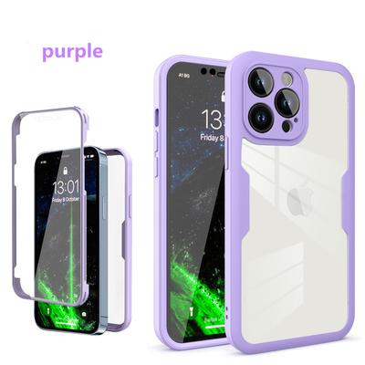 360 Vollschutzhülle für iPhone 12 11 Pro Max 360 Vollschutzhülle für iPhone 11 12 Pro 12 Mini Doppelseitige Weichhülle