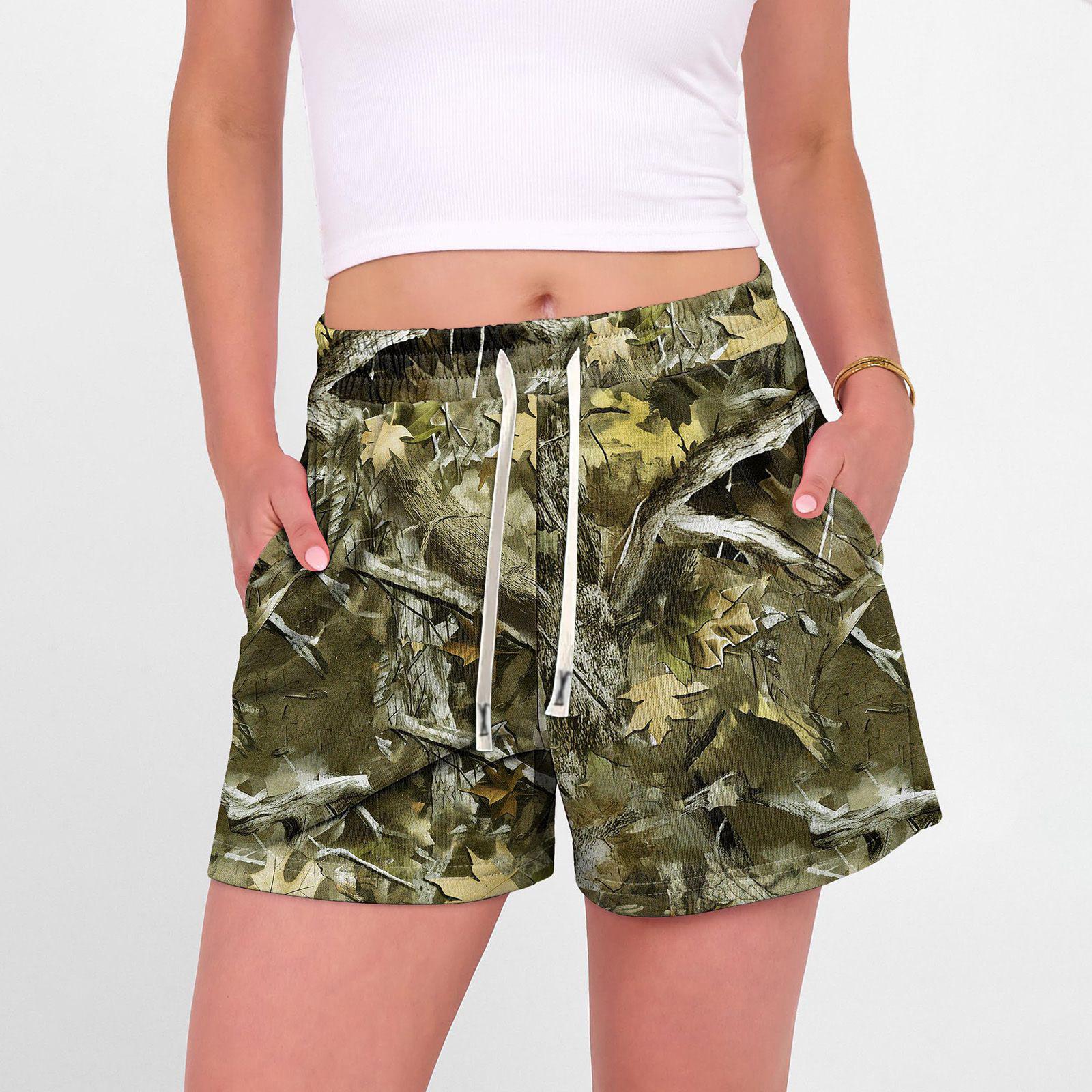

Unisex Camouflage Print Shorts Unisex Casual Stylish Athletic Shorts XXL